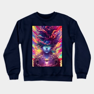 Abstract woman face Crewneck Sweatshirt